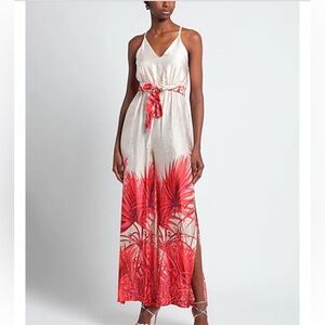 KAOS Italy Elegant Floral Pantsuit 40 US Small